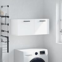 armario de pared  mueble pared madera de ingenieria blanco 80x365x35 cm cfw740819