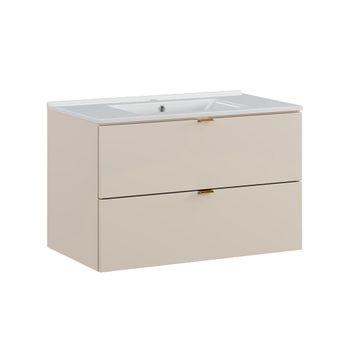 Mueble bajo lavabo encastrado 80cm paneles de melamina y de mdf