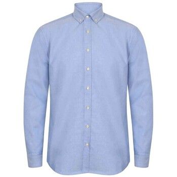 Henbury Camisa manga larga dern para hombre