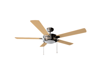 Ventilador de techo - Cecotec EnergySilence Aero 540, 5 aspas reversibles, Luz LED 3 colores, velocidades, Función verano/invierno, Cadena, Gris