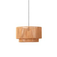 lampara colgante de papel trenzado  d45 cm e27