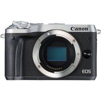 canon eos m6 mirrorless camera - silver body only silver