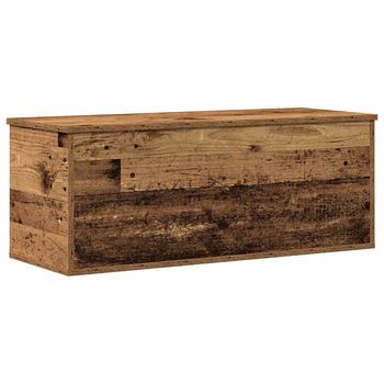 Caja De Almacenamiento Madera Envejecida 90 X 35 X 35 Cm Vidaxl