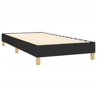 somier de laminas sobre patas estructura de cama 90x200 cm tela negra tdl0206968