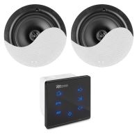 amplificador empotrable power dynamics pl-a50b 40w rms bluetooth tactil control remoto