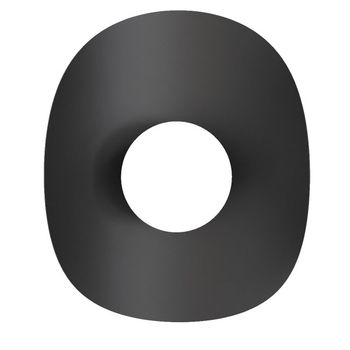 Aplique de pared onivia xl negro