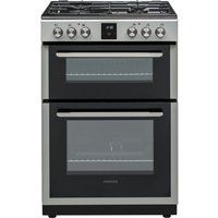 kdgc66s19 60 cm dual fuel cooker - silver silver