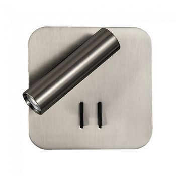 Aplique de pared led manet ii (2+6w)