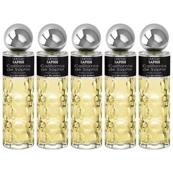Pack De 5 Eau De Parfum Hombre Saphir California 200 Ml