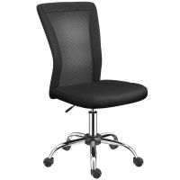 silla de escritorio welltin 921-226bk malla negra sin brazos altura ajustable