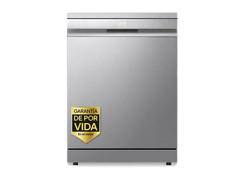 Lavavajillas - LG DF587HVS, 10 servicios, programas, 60 cm, Lavado a vapor, Acero antihuellas