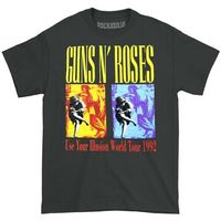guns n roses camiseta manga larga use your illusion world tour para mujer