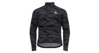odlo zeroweight ceramiwarm gris negro zip top