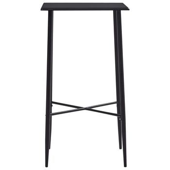 Mesa Alta De Cocina Mdf Negro 60x60x111 Cm