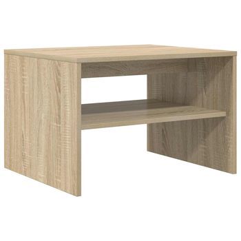 Mesa De Café - Mesa De Centro - Mesa Baja Roble Sonoma 60 X 50 X 40 Cm Madera De Ingeniería