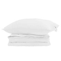 edredon  duvet 2 en 1 con almohada 2 piezas pluma de pato