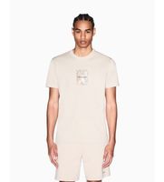 ax armani exchange para hombre xm002501af10356u1148 camiseta regular fit classic beige xs casual algodon manga corta
