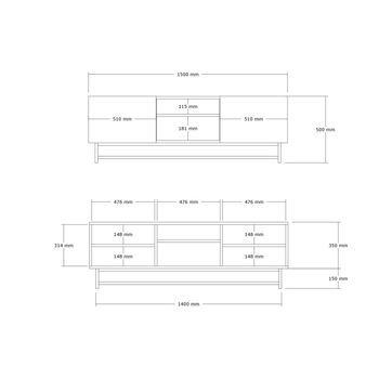 Mueble Tv Madera Nogal