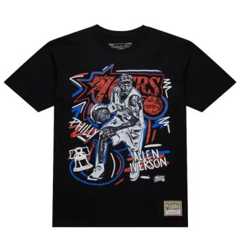Camiseta Allen Iverson NBA Chalked Up Sixers Mitchell and Ness