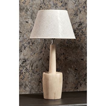 Lampara Sobremesa Apolo Madera Nat. 57 Cms. 35dx57 Cms