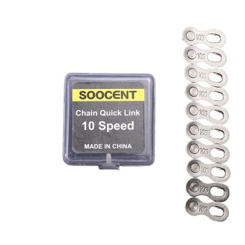 XANES Conector de eslabones de cadena de bicicleta de 5 pares Botones mágicos de 6-12 velocidades para bicicleta de mont