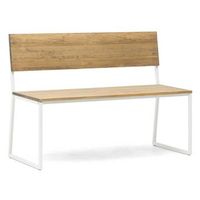 banco oxford antivuelco 124x86x44cm color blanco acabado envejecido estilo nordico industrial box furniture