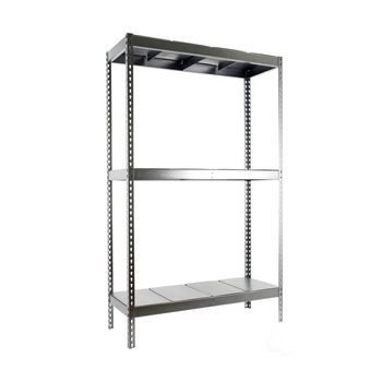 Estanteria Media Carga Sin Tornillos Simonforte 1504-3 Con Bandejas Metálicas Galva/galva 2000x1500x450 Mm