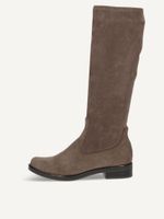 caprice boots brown made of textiles with block heel size 39