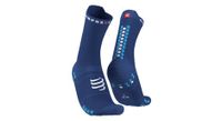 par de calcetines compressport pro racing v4 0 run high blue