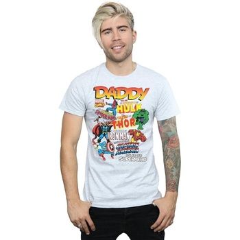 Marvel Camiseta Our Dad Superhero para hombre