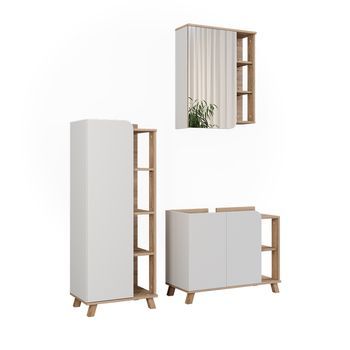 Conjunto De Muebles De Baño Karen 3 Partes Vicco
