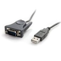 startech adaptador usb a serial db-9 db-25 rs-232 negro