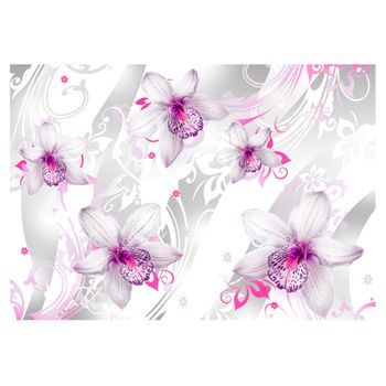 Papel Pintado 3d - Sonidos De Sutileza - Plata (350x245 Cm)