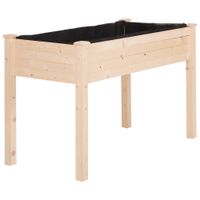 huerto urbano elevado 1225x565x76 cm madera natural