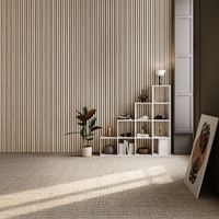 4 paneles de pared con aspecto de madera 110 x 50 cm roble claro