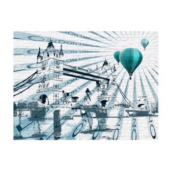 Papel Pintado 3d - Vuelo En Globo Sobre Tower Bridge (400x309 Cm)