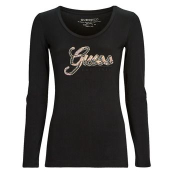 Guess Camiseta manga larga LS SN GUESS SCRIPT TEE para mujer