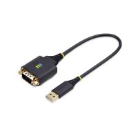 startech cable adaptador usb a serie 30cm conversor rs232 db9 con tornillostuercas intercambiables