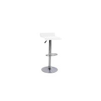 set 2 taburetes de cocina polipiel noa - blanco
