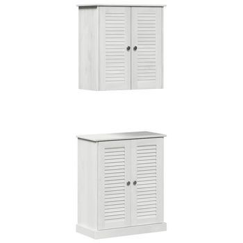 Juego De Muebles De Baño | Armario De Baño 2 Piezas Y Antiguo 67,5 X 34 X 80 Cm