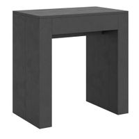consola extensible 78x47299 cm efecto madera antracita espatulado