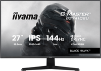 monitor iiyama 27 pulgadas resolucion wqhd 2560x1440 panel ips 1 ms mprt 75 hz brillo 250 contraste 10001 hdmi displayport usb hub altav