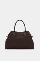 bolso de mano de cuero genuino liza