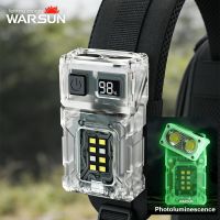lampara de trabajo led warsun dc08 recargable 800lm 180    lampara multifuncional portatil con base magnetica giratoria e impermeabilidad ipx5