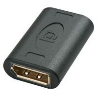 lindy 41020 cambiador de ganero para cable displayport negro