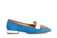 mocasines en piel de ante con flecos multi azure 39