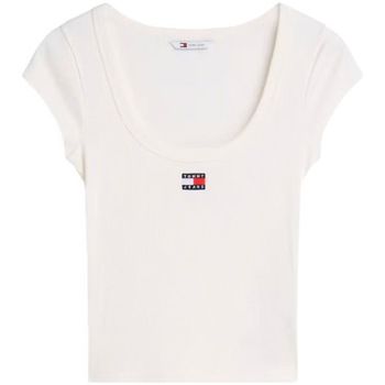 Tommy Jeans Tops y Camisetas Dw0dw22793 Slim Rib Badge para mujer