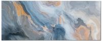 frente de cocina marmol azul y naranja 60x200 cm