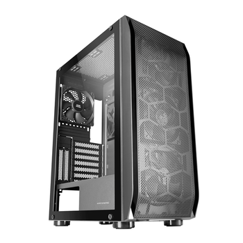 MARS GAMING MC-PRO2 Torre Profesional E-ATX Sistema CPU FREEZER 5 Ventiladores Ultra-silenciosos y Frontal Metal-Mesh Negro Negro