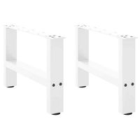 patas para mesa de centro blancas 2 unidades 50 x 30-31 cm acero vidaxl